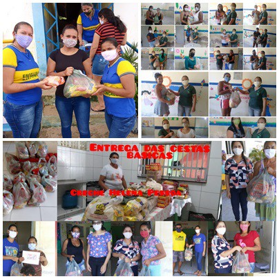 Prefeitura Municipal de Cruz do Espírito Santo, entrega kits básico de merenda nas escolas municipais 	